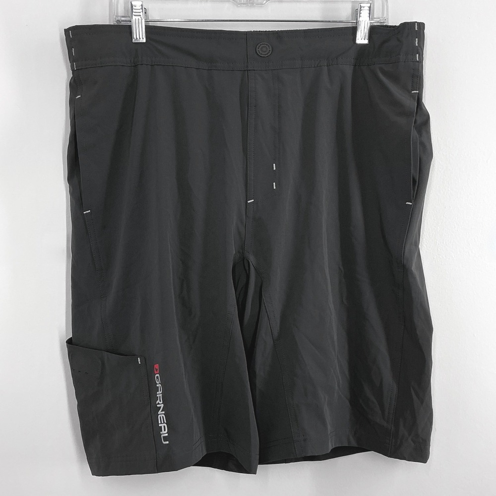 NEW Louis Garneau Cycling Shorts Men's XL Padded Dark Grey Bike Performance NWT